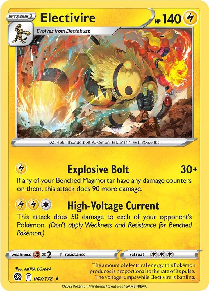 Electivire (047/172) [Sword & Shield: Brilliant Stars] (Online Only)