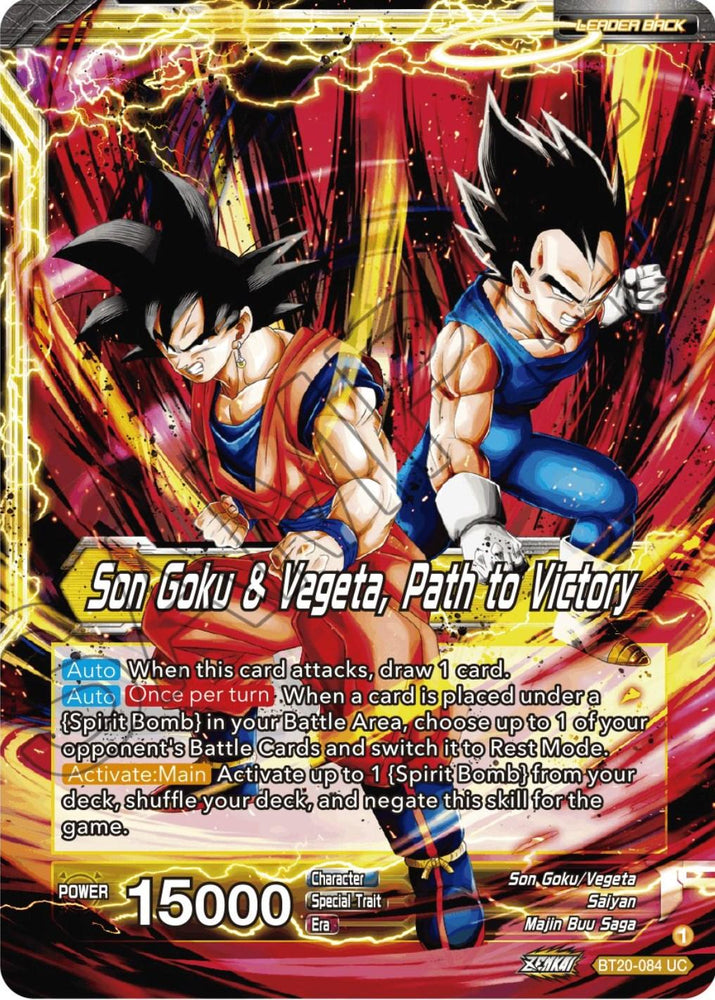 SS Vegito // Son Goku & Vegeta, Path to Victory (BT20-084) [Power Absorbed] (ONLINE ORDER ONLY)