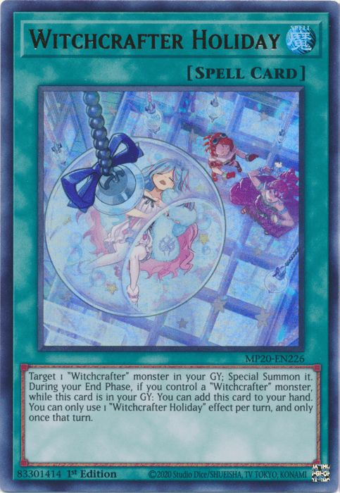 Witchcrafter Holiday [MP20-EN226] Ultra Rare (ONLINE ORDER ONLY)
