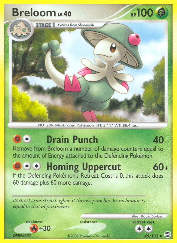 Breloom (45/132) [Diamond & Pearl: Secret Wonders] (Online Only)