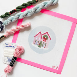 Cotswold Co Designs - Christmas Houses Ornament Needlepoint Canvas 18 Mesh 4” (ONLINE ORDER ONLY)