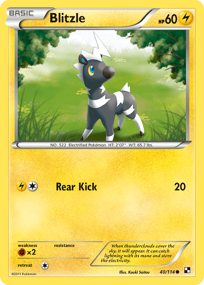 Blitzle (40/114) [Black & White: Base Set] (Online Only)