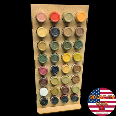 Vertical Paint Rack, Half - 26mm, For Vallejo and Army Painter Style Dropper Bottles (Online Order Only) (Online Order Only)