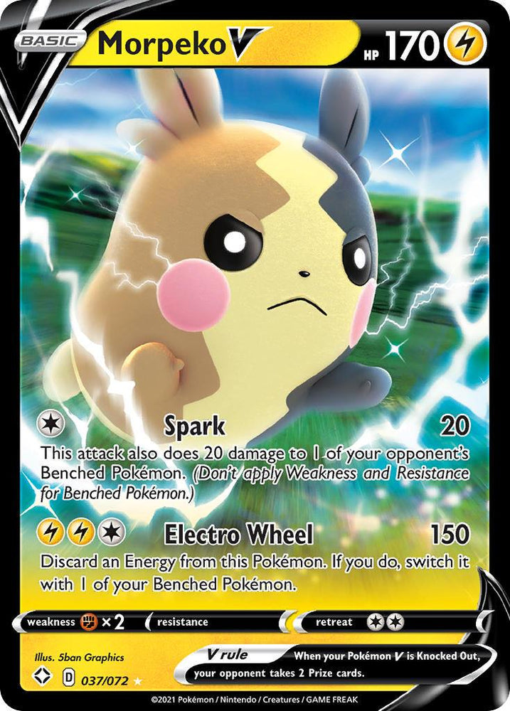 Morpeko V (037/072) [Sword & Shield: Shining Fates] (Online Only)