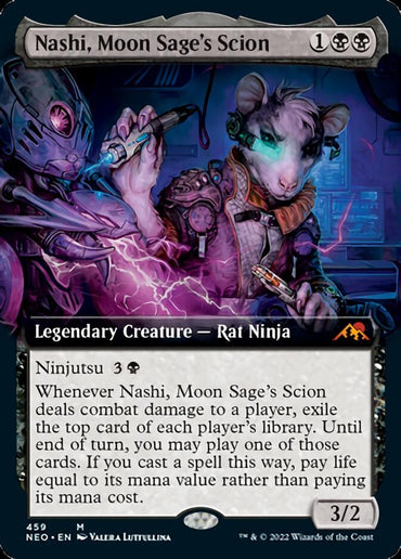 Nashi, Moon Sage's Scion (Extended Art) [Kamigawa: Neon Dynasty]