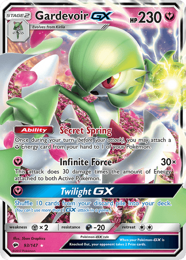 Gardevoir GX (93/147) [Sun & Moon: Burning Shadows] (Online Only)