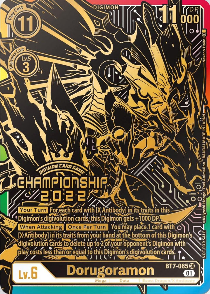 Dorugoramon [BT7-065] (2022 Championship Finals 1st Place) [Next Adventure Promos] (ONLINE ORDER ONLY)