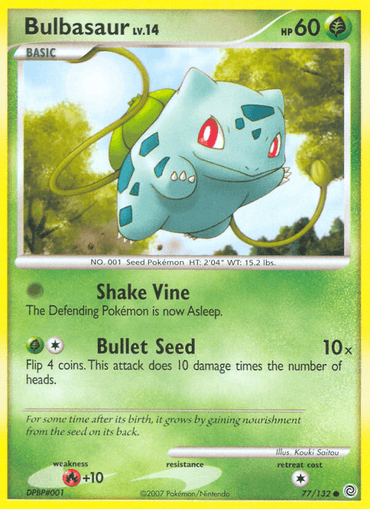 Bulbasaur (77/132) [Diamond & Pearl: Secret Wonders] (Online Only)