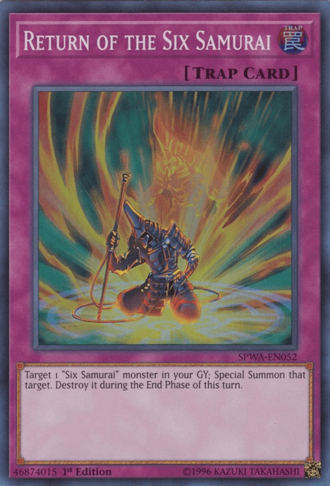 Return of the Six Samurai [SPWA-EN052] Super Rare (ONLINE ORDER ONLY)