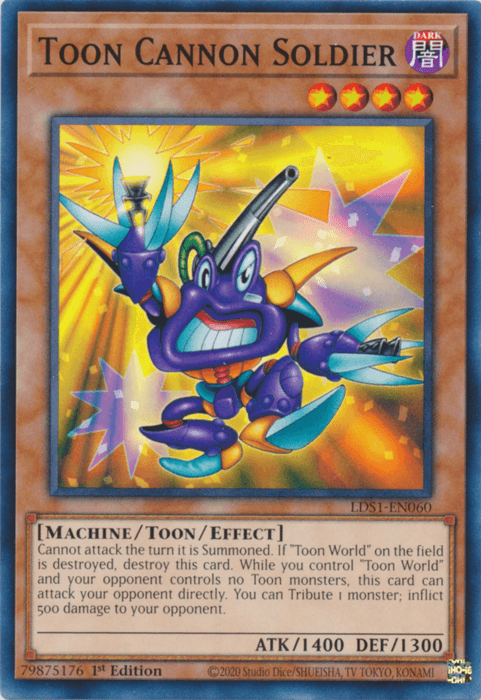 Toon Cannon Soldier [LDS1-EN060] Common (ONLINE ORDER ONLY)