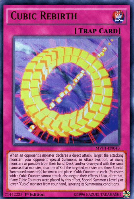 Cubic Rebirth [MVP1-EN043] Ultra Rare (ONLINE ORDER ONLY)