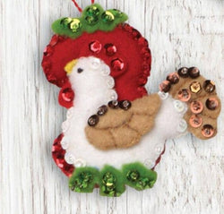 Bucilla 12 Days of Christmas Felt Ornament Kit – Set of 12 Holiday Ornaments (ONLINE ORDER ONLY)