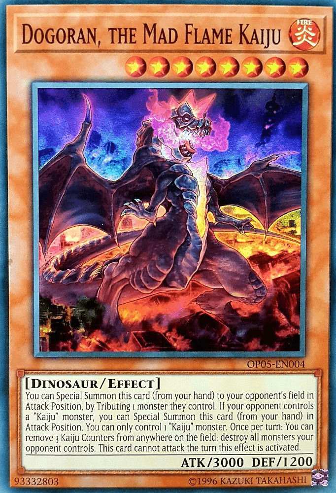 Dogoran, the Mad Flame Kaiju [OP05-EN004] Super Rare (ONLINE ORDER ONLY)