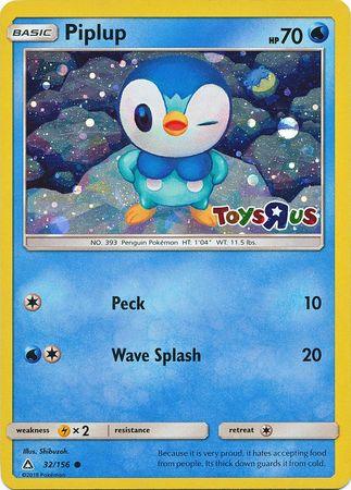 Piplup (32/156) (Toys R Us Promo) [Sun & Moon: Ultra Prism] (Online Only)