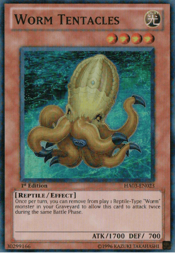Worm Tentacles [HA03-EN023] Super Rare (ONLINE ORDER ONLY)