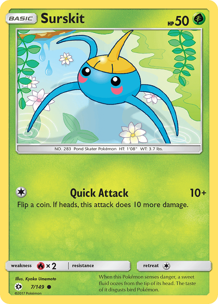 Surskit (7/149) [Sun & Moon: Base Set] (Online Only)
