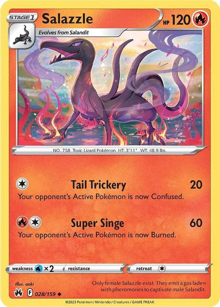 Salazzle (028/159) [Sword & Shield: Crown Zenith] (Online Only)