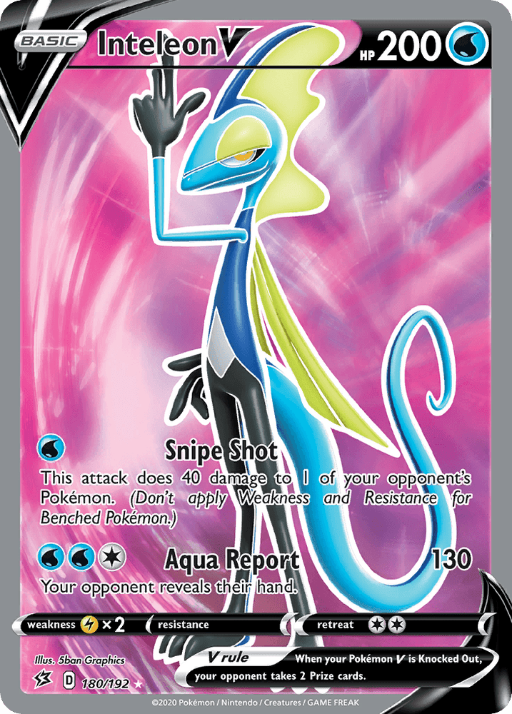 Inteleon V (180/192) [Sword & Shield: Rebel Clash] (Online Only)