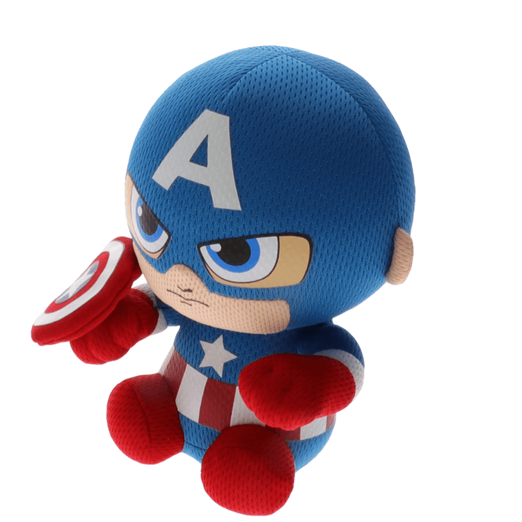 Ty Marvel Beanie Babies: Captain America (Small) (ONLINE ORDER ONLY)