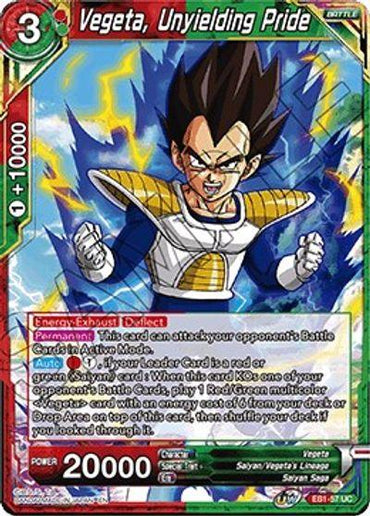 Vegeta, Unyielding Pride (EB1-057) [Battle Evolution Booster] (ONLINE ORDER ONLY)