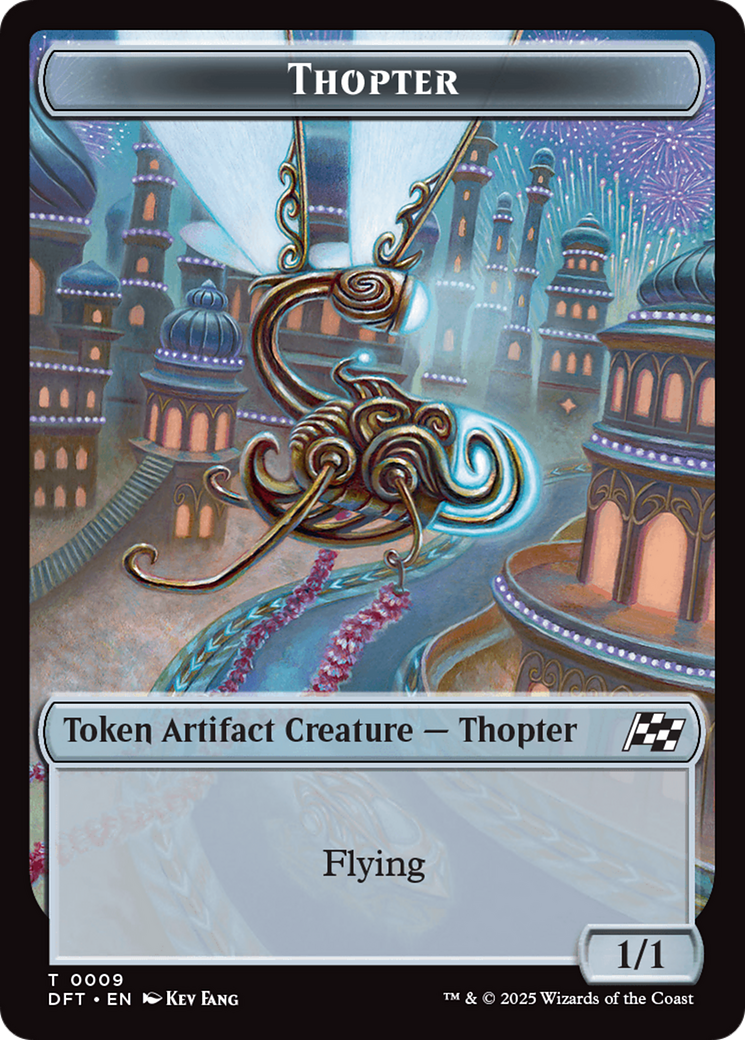 Thopter (0009) // Treasure Double-Sided Token [Aetherdrift Tokens]