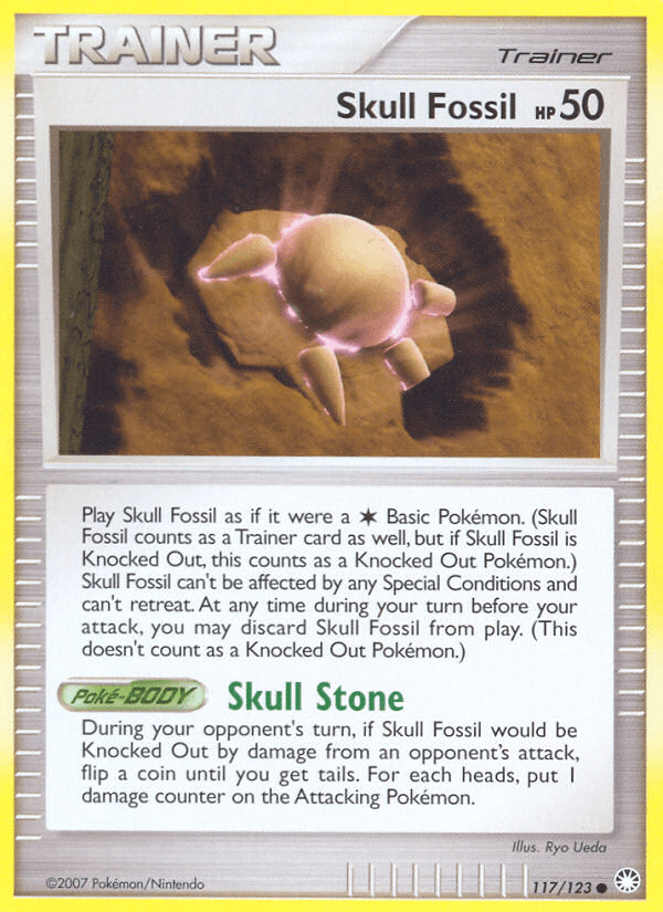 Skull Fossil (117/123) [Diamond & Pearl: Mysterious Treasures] (Online Only)
