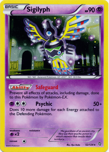 Sigilyph (52/124) (Cosmos Holo) [Black & White: Dragons Exalted] (Online Only)