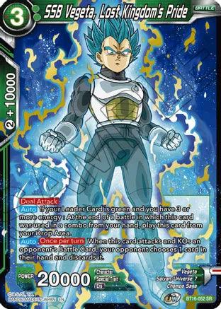 SSB Vegeta, Lost Kingdom's Pride (BT16-052) [Realm of the Gods] (ONLINE ORDER ONLY)