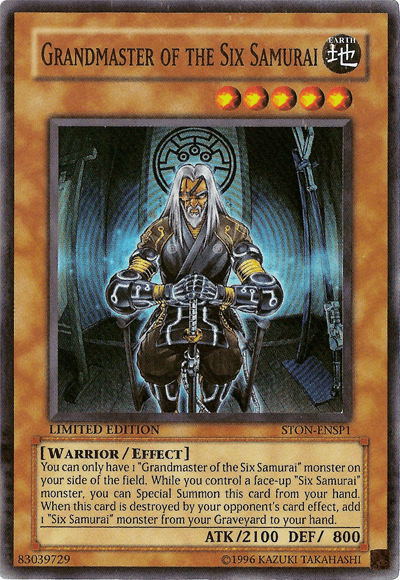 Grandmaster of the Six Samurai [STON-ENSP1] Super Rare (ONLINE ORDER ONLY)