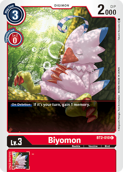 Biyomon [BT2-010] [Release Special Booster Ver.1.5] (ONLINE ORDER ONLY)