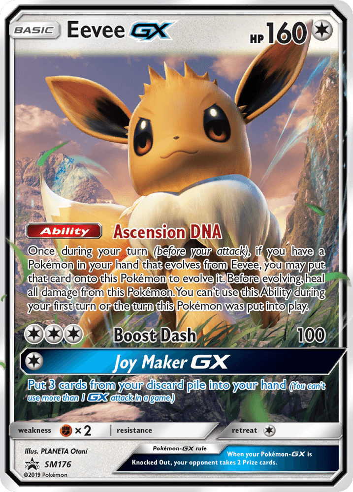 Eevee GX (SM176) (Jumbo Card) [Sun & Moon: Black Star Promos] (Online Only)