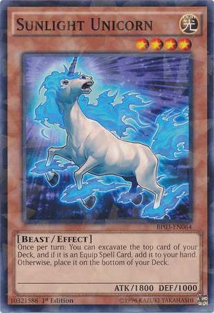 Sunlight Unicorn [BP03-EN064] Shatterfoil Rare (ONLINE ORDER ONLY)