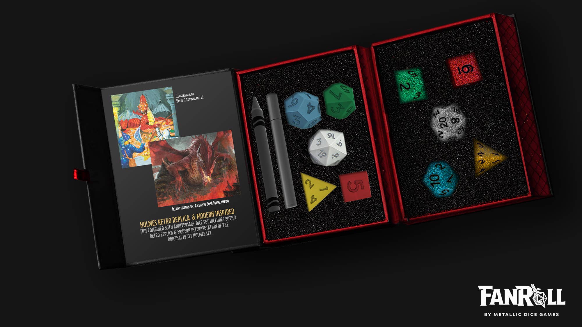 D&D 50th Anniversary Then/Now Dice Set (ONLINE ORDER ONLY)