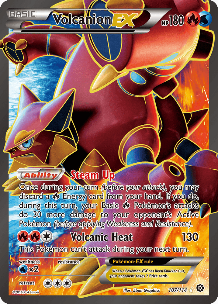 Volcanion EX (107/114) [XY: Steam Siege] (Online Only)