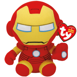 Ty Marvel Beanie Babies: Iron Man (Small) (ONLINE ORDER ONLY)