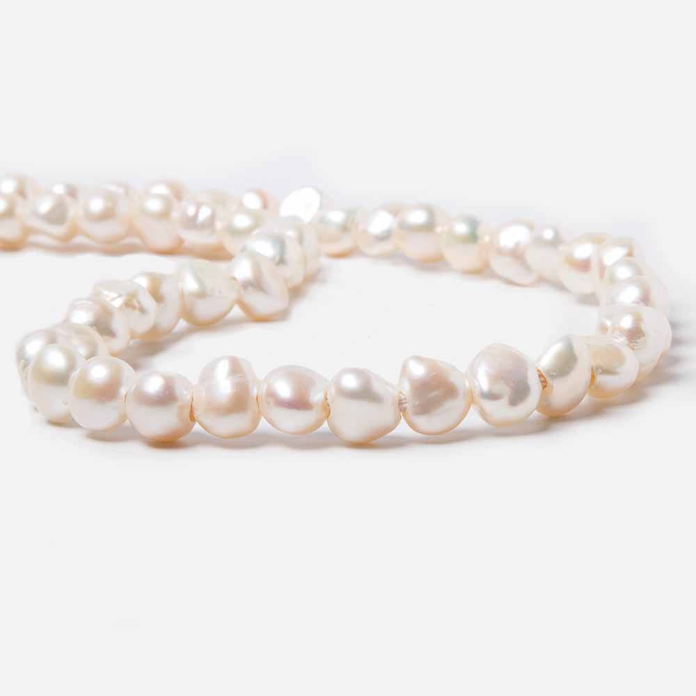 9mm-10mm Off White   Baroque 2.5mm large hole Pearl (ONLINE ORDER ONLY)