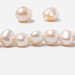 9mm-10mm Off White   Baroque 2.5mm large hole Pearl (ONLINE ORDER ONLY)