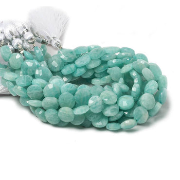 9mm Amazonite faceted coin beads 8 inch 23 pieces (ONLINE ORDER ONLY)
