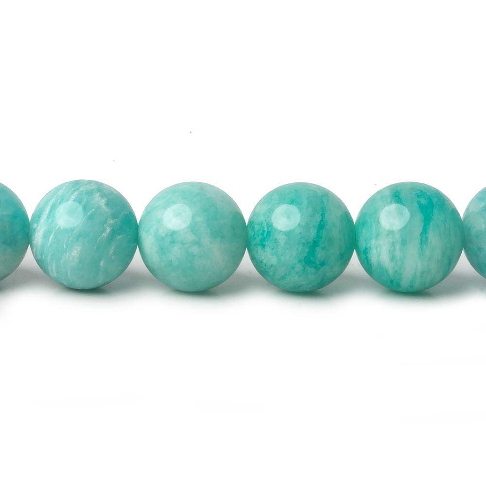 9mm Amazonite plain round beads 16 inch 45 pieces A (ONLINE ORDER ONLY)