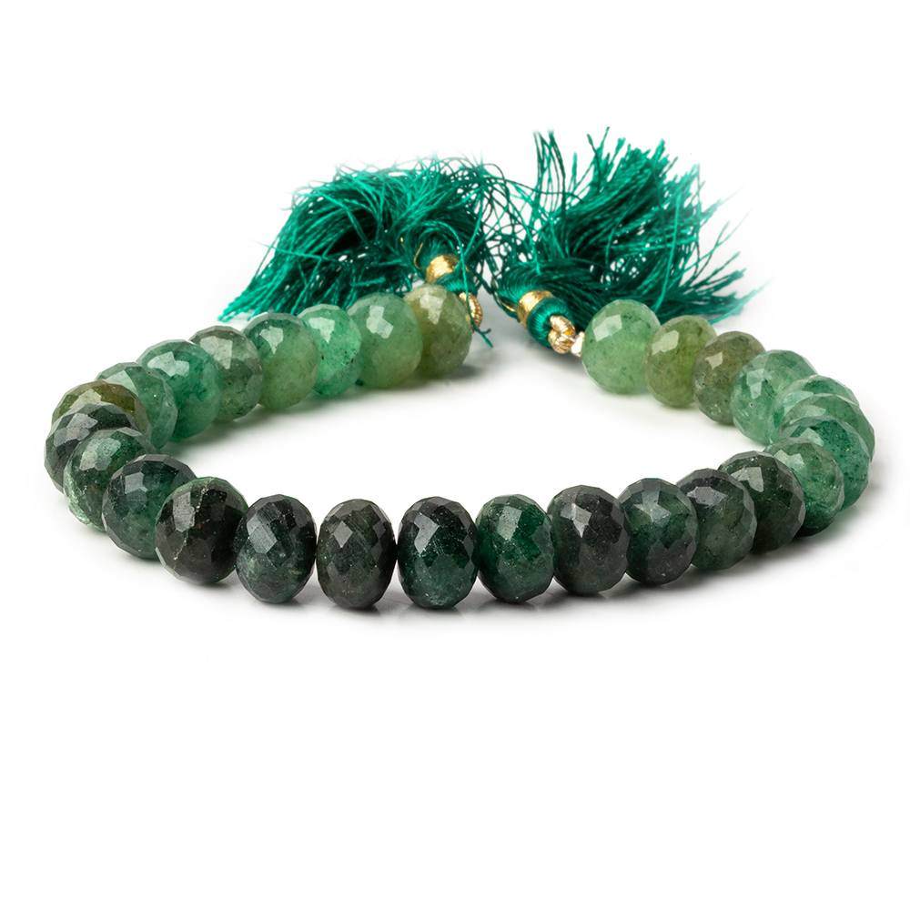 9mm Aventurine Faceted Rondelle Beads 8 inch 29 pieces (ONLINE ORDER ONLY)