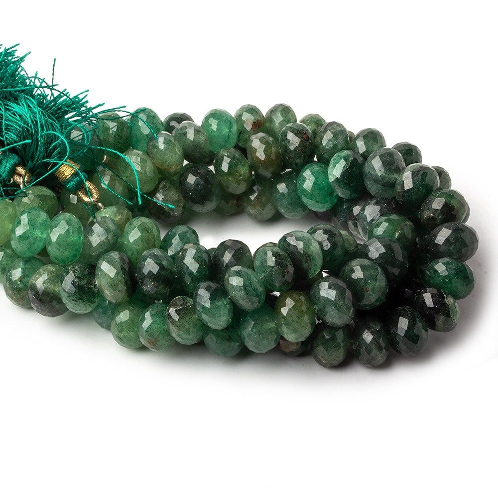 9mm Aventurine Faceted Rondelle Beads 8 inch 29 pieces (ONLINE ORDER ONLY)
