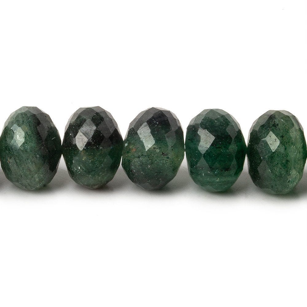 9mm Aventurine Faceted Rondelle Beads 8 inch 29 pieces (ONLINE ORDER ONLY)