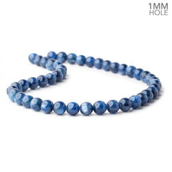 9mm Blue Kyanite Plain Rounds 16 inch 45 beads AA 1mm hole (ONLINE ORDER ONLY)