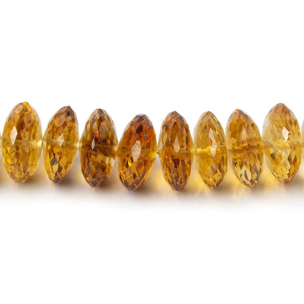 7-13mm Shaded Citrine German Faceted Rondelle Beads 16 inch 90 pieces (ONLINE ORDER ONLY)