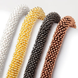 9mm Double Row Daisy Spacers with 3mm Large Hole 8 inch 130 Beads (ONLINE ORDER ONLY)