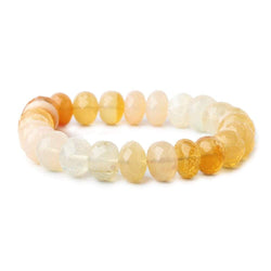 9mm Fire Opal Faceted Rondelle Beads 8 inch 22 pieces AA (ONLINE ORDER ONLY)