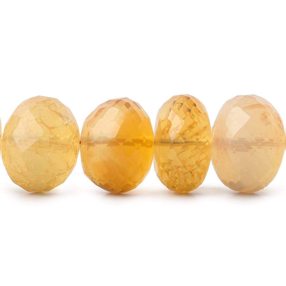 9mm Fire Opal Faceted Rondelle Beads 8 inch 22 pieces AA (ONLINE ORDER ONLY)