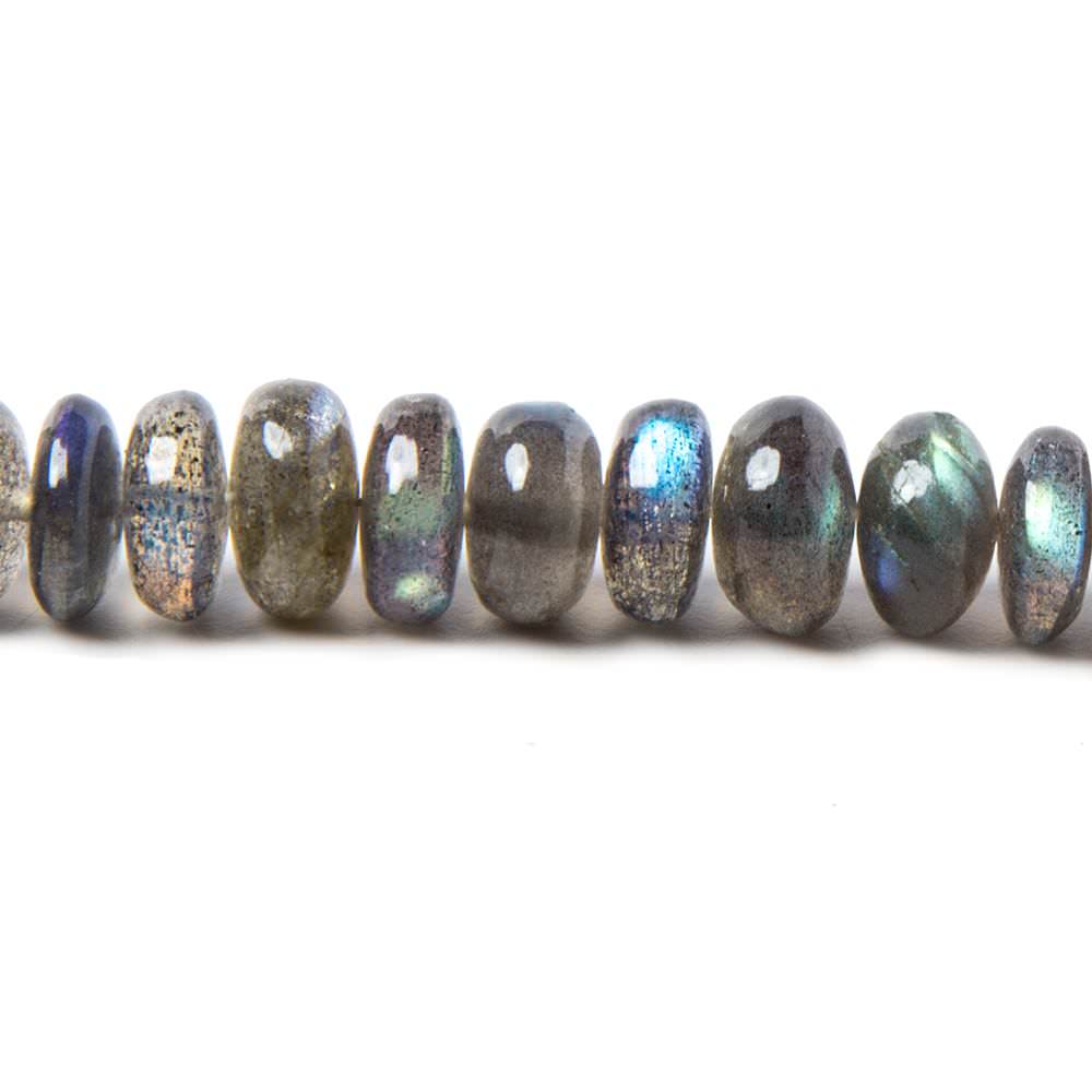 9mm Labradorite Beads Plain Rondelle Beads 8 inch 55 pieces (ONLINE ORDER ONLY)