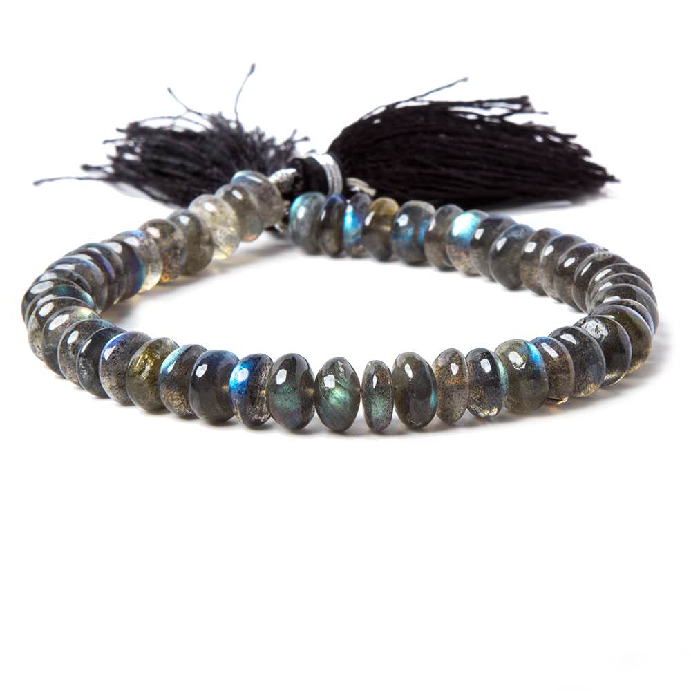 9mm Labradorite Beads Plain Rondelle Beads 8 inch 55 pieces (ONLINE ORDER ONLY)