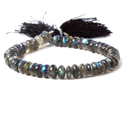 9mm Labradorite Beads Plain Rondelle Beads 8 inch 55 pieces (ONLINE ORDER ONLY)